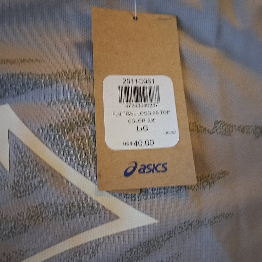 ASICS Men's Tan FujiTrail Tee - Picture 2 of 5